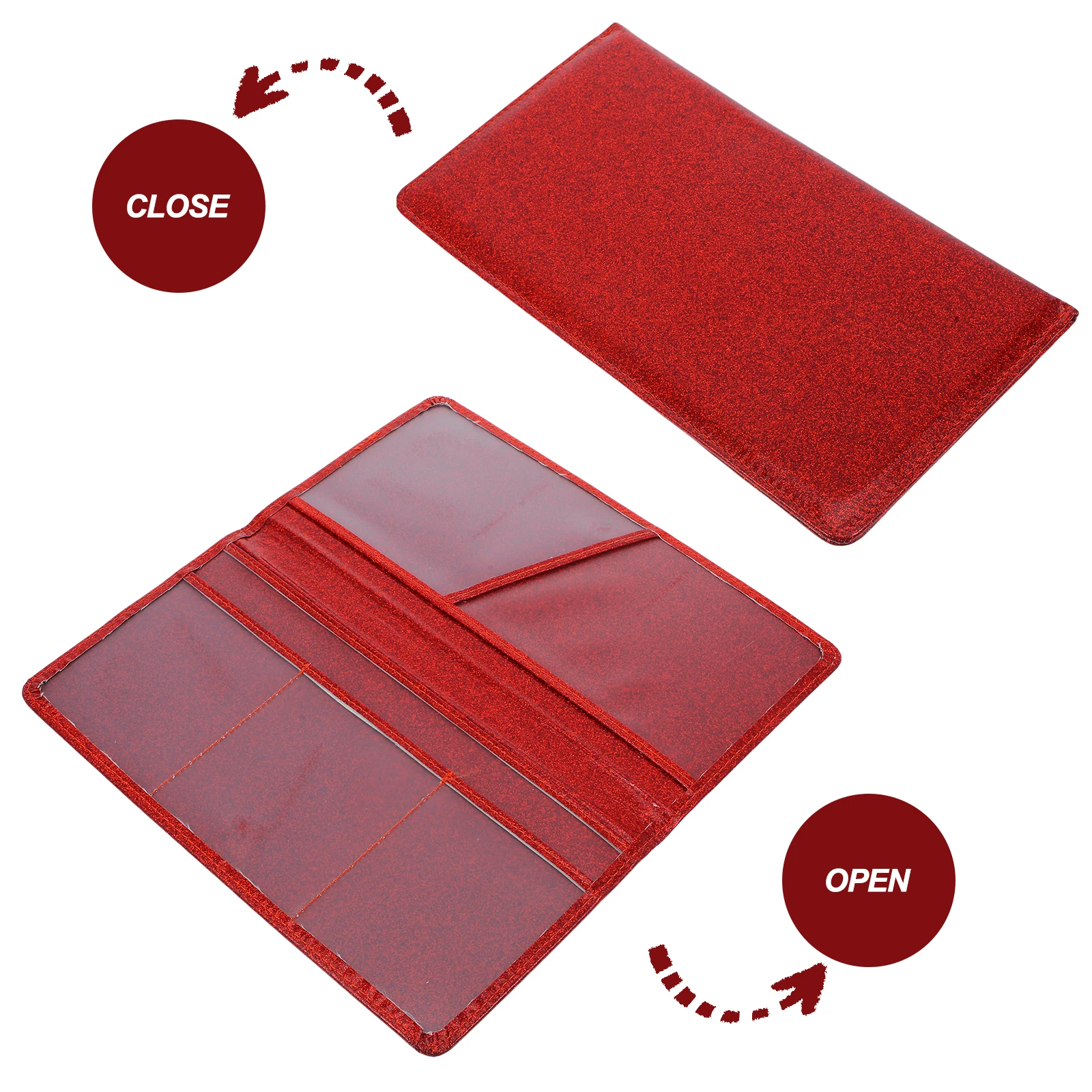 

Car Document Holder Insurance Policy Protection Case Glitter PU Accessories Interior Organizer For Women