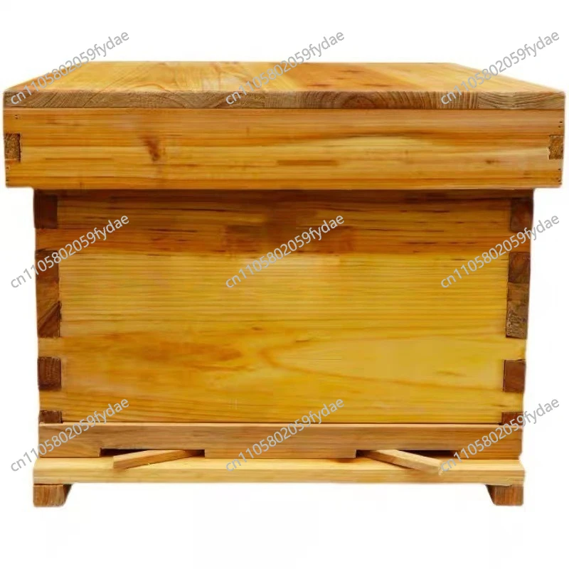 A full set of fir ten frames boiled wax to lure bees bucket soil beehives to raise honey
