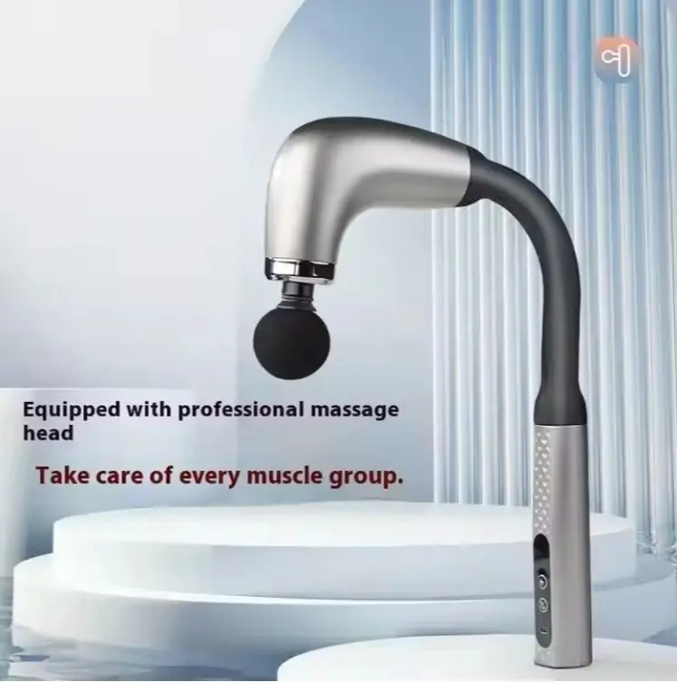 Deep Tissue Handheld Four-Head Neck Back Vibration Bar Massager Hammer Vibrator Body Muscle Massage Gun