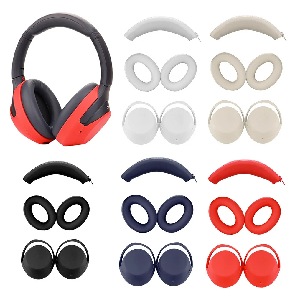 

For Sony WH-1000XM3/4 Earphones Silicone EarPad Case Cover/Ear Cups Cover/Headband Cover Anti-Scratch Headphones Case Shockproof