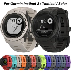 Pulseira de relógio Garmin Instinct 2, pulseira de silicone, pulseira de liberação rápida, solar, tática, esportiva