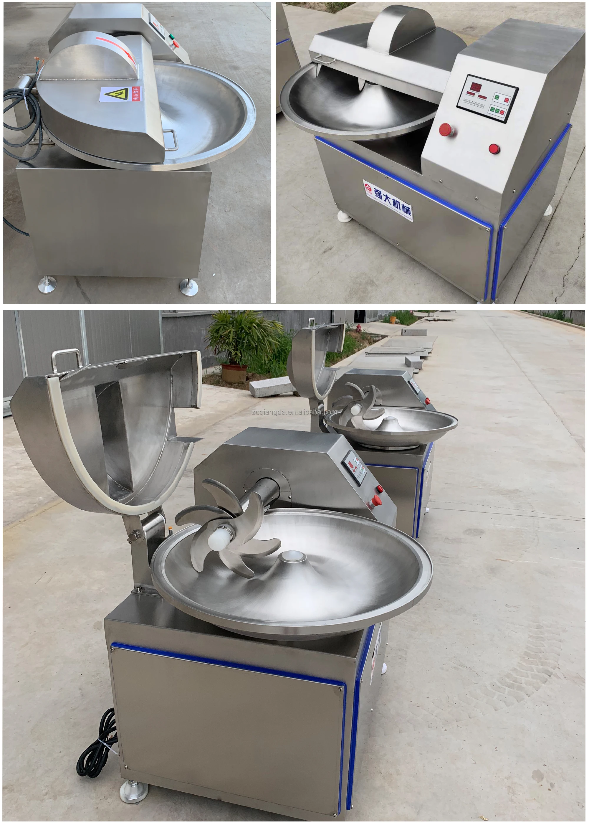 Meat and Meatball Stuffing Bowl Cutter for Meat Processing Industrial Automatic Sausage