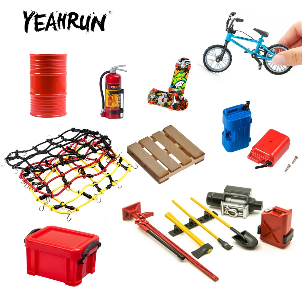 Yeahrun mobil RC จำลองอุปกรณ์ตกแต่งสำหรับ TRX-4 TRX6แกน SCX10 90046 AXI03007 Redcat MST 1:10รถตีนตะขาบ RC