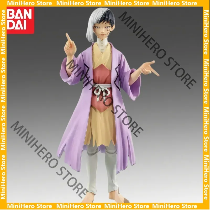 

In Stock Bandai Original Dr Stone Asagiri Gen Action Figure PVC 1/7 Anime Display Collectible