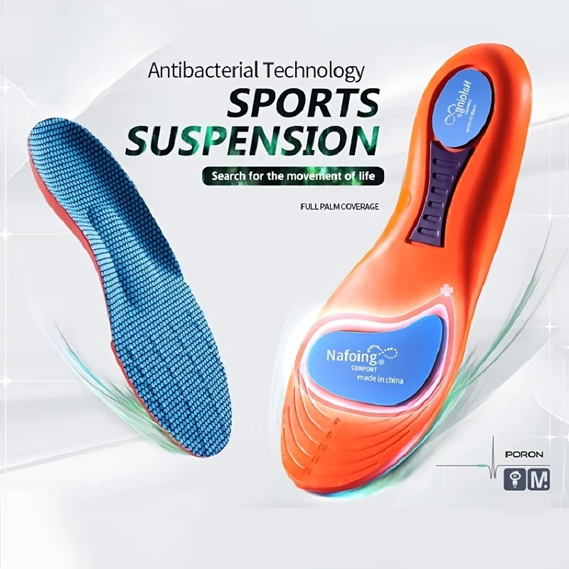 New Sports Elasticity Insoles For Shoes Sole Technology Shock Absorption Breathable Running Insoles For Feet Orthopedic insoles image 3