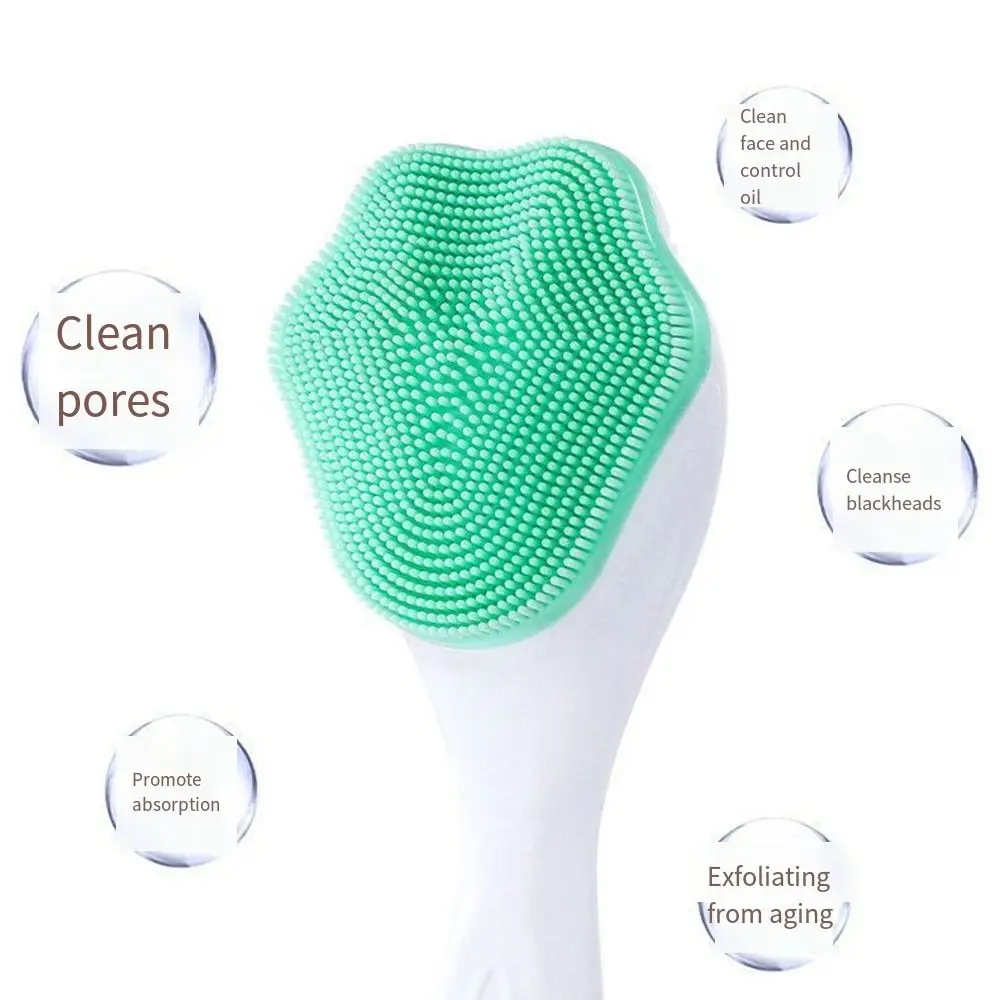 Silicone Silica Gel Facial Brush Cat Paw Shape Soft Exfoliating Facial Brush Skin Care Blackhead Remover