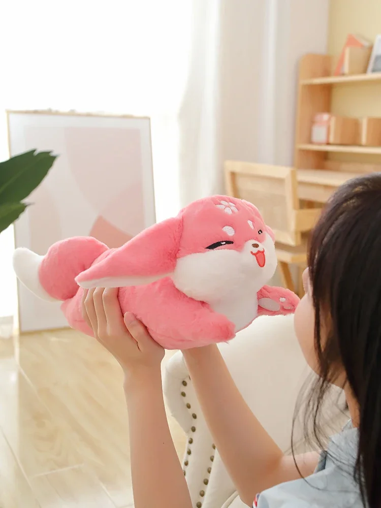 70cm Anime Genshin Impact Yae Miko Cosplay Cartoon Mascot Stuffed Toys Throw Pillow Fluffy Dolls Overlength Cotton Cushion Gift