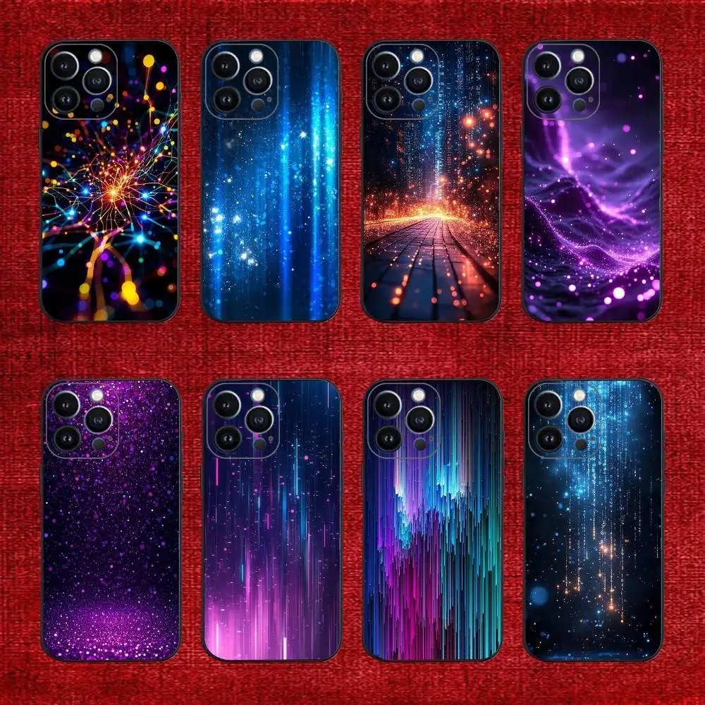 

Cute Wave Point Phone Case For iPhone 16e,16,15,14,13,12,11,Pro,X,XS,Max,XR,Plus,Mini Soft Black Cover