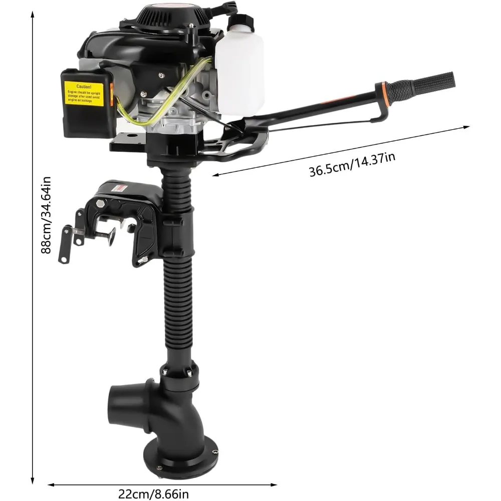 4-suwowy silnik zaburtowy 55CC 4HP pompa strumieniowa benzyna krótki wał silnik zaburtowy silnik łodzi z chłodzeniem wiatrem System zapłonowy CDI