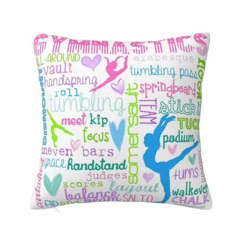 Dance Rhythmic Gymnastics Nordic Throw Pillow Cover Home Decor Sofa Cushion