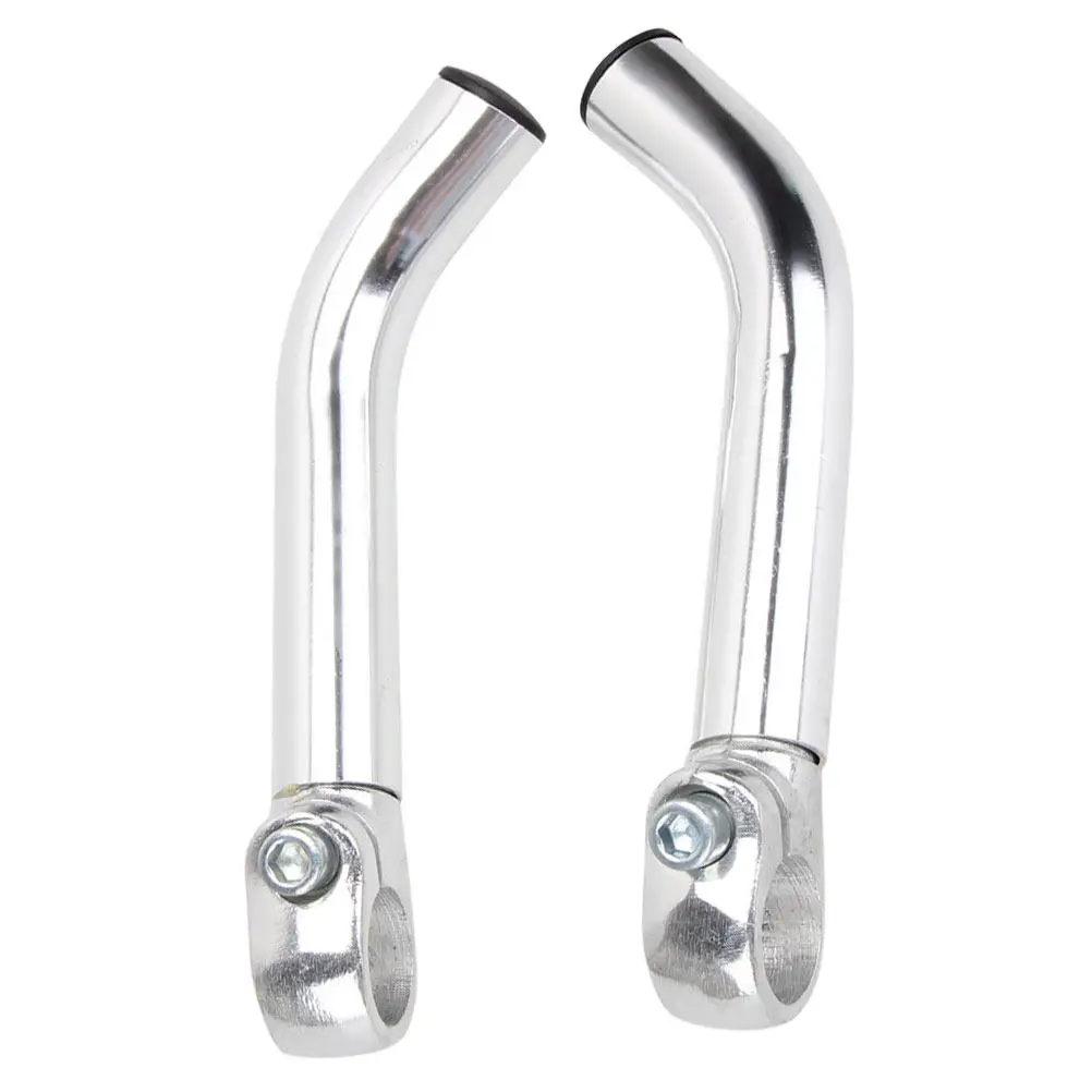 

1Pair Ergonomic Shofar Handlebar Grips Aluminum Alloy Bike Deputy Grips for Flat Bars Reduces Nerve Pressure Hand Pain