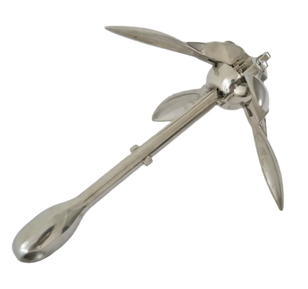 2.5kg 316 Stainless Steel Folding Anchor for Small Boat