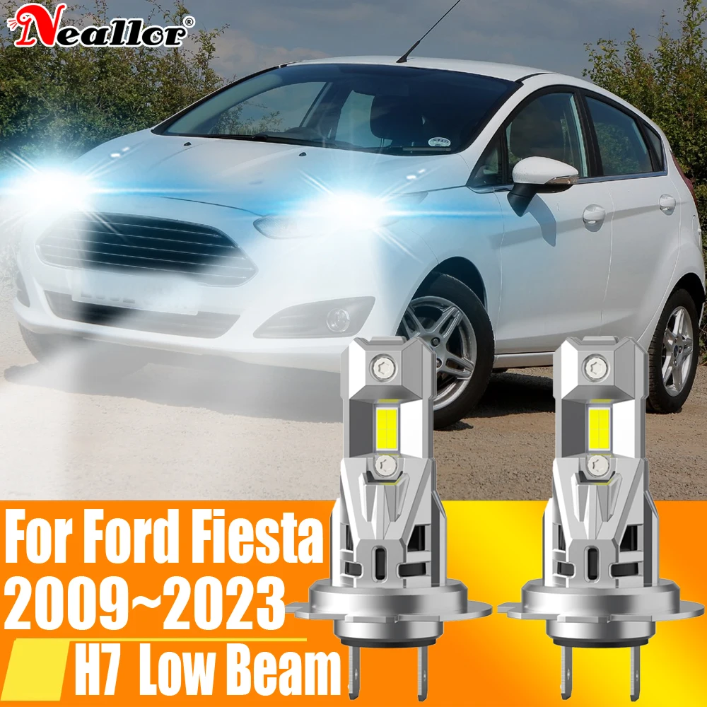 

2x High Power H7 Led Headlight Canbus No Error H18 Car Bulb 6000K White Light Moto Diode Lamp 12v 55w For Ford Fiesta 2009~2023