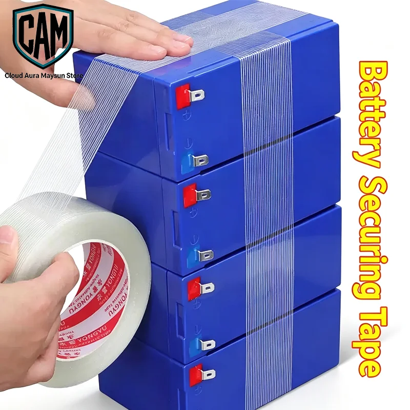 Single‑Sided Fiberglas Tape, High Temperature Resistant Insulation Adhesive Strip for Lithium Battery Pack Sealing & Fixing Wrap