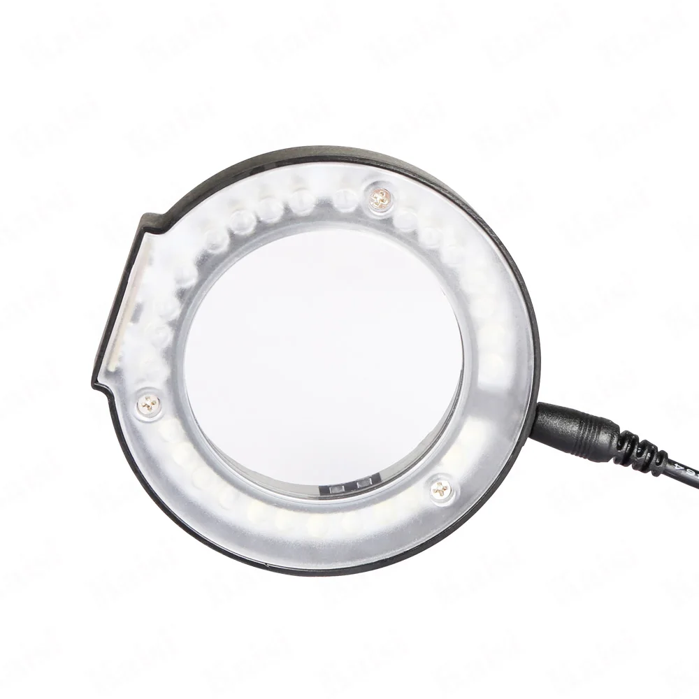 Mikroskop LED Lampu Cincin Lampu Iluminator dengan Cermin Tahan Minyak untuk Mikroskop Lingkaran Cahaya Kamera Industri Sumber Cahaya