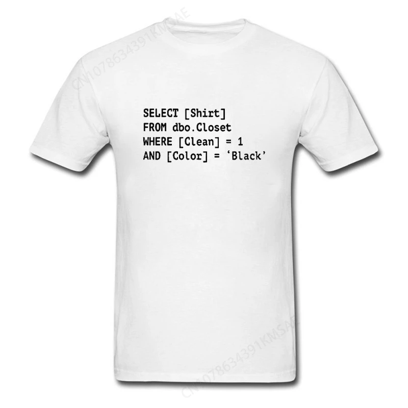 Funny SQL Tshirts Coder Shirt Programmer Tshirt Programming menT-shirt