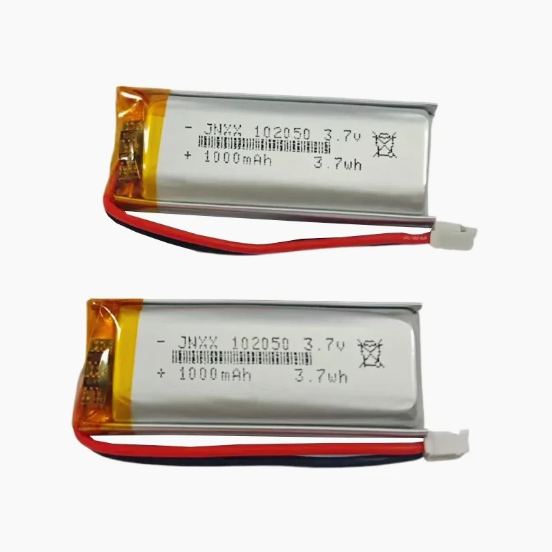 Brand new 1000mAh high capacity 102050 lithium polymer soft pack battery 3.7V for beauty instrument GPS LED light strip PCB