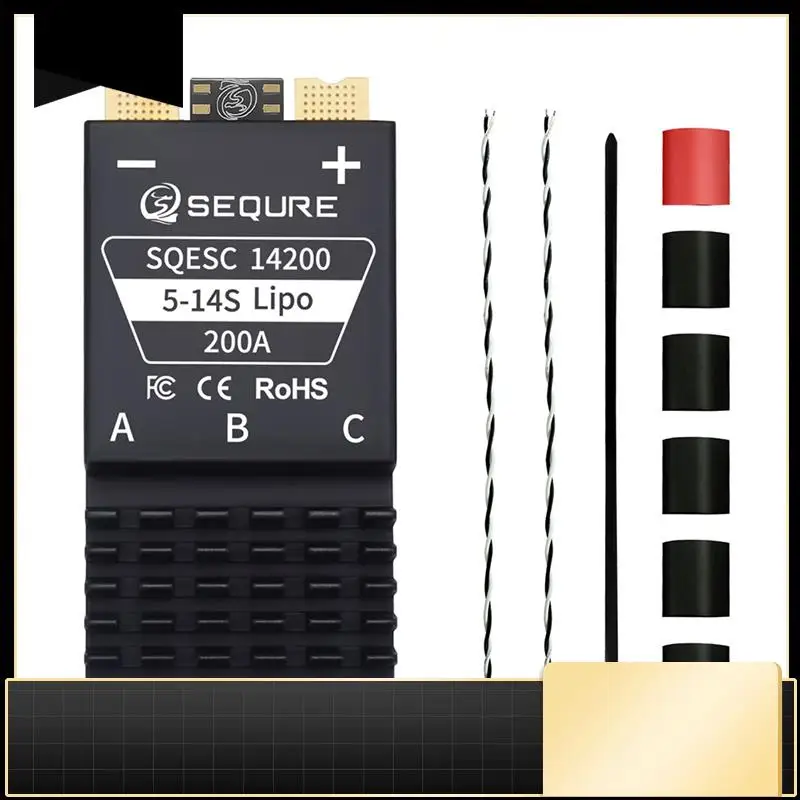 N33R-SEQURE 14200 Brushless ESC 200A 5-14S Lipo Power Supply For Multi-Rotor Drones Cars
