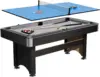 Garvee 2-in-1 Multi-Game Combination Table 6 FT, Billiard Pool Table with Pool Balls Cues Paddles Brush for Family Recreational Game Rooms