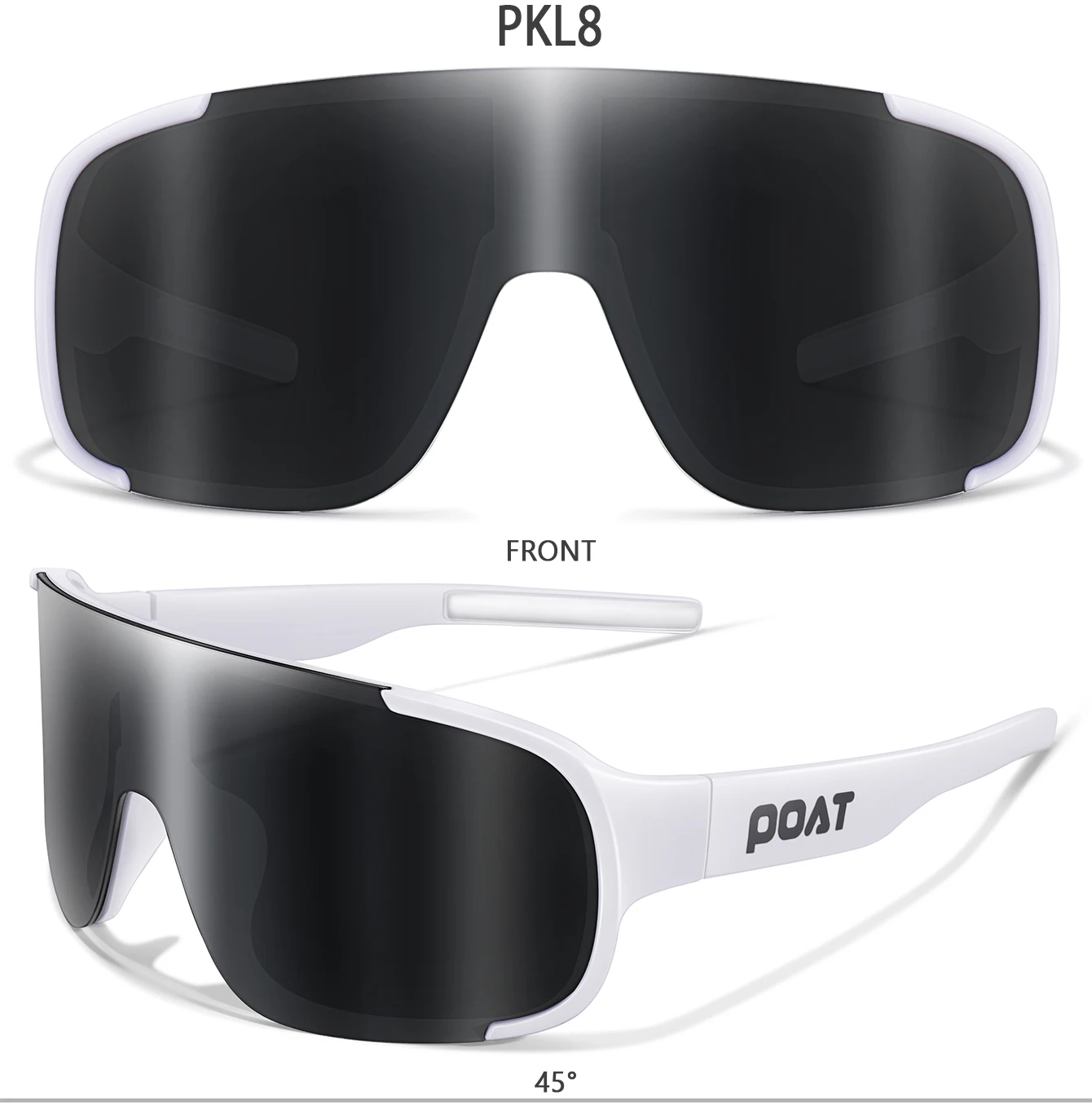 POAT UV400 Fahrrad-Sonnenbrille für Männer und Frauen - Winddichte MTB-Bike-Sportbrille zum Angeln und für Outdoor-Aktivitäten – Detail 11