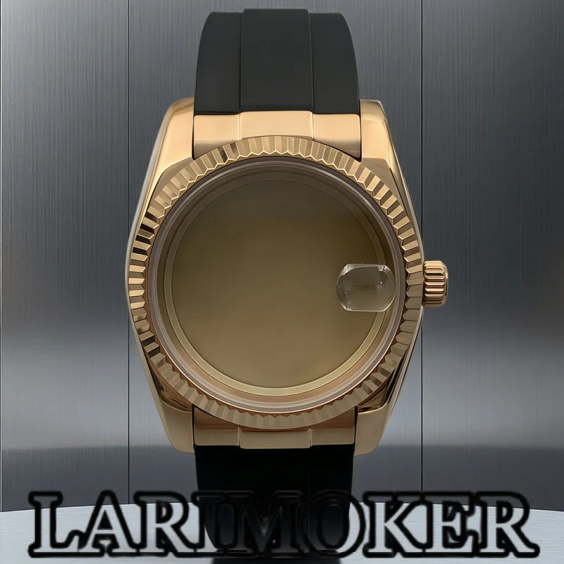 LARIMOKER 36mm 39mm Silver Diver Watch Case 316L Stainless Steel Sapphire Crystal Watch Strap Fits NH35 NH36 ETA PT5000 DG2813