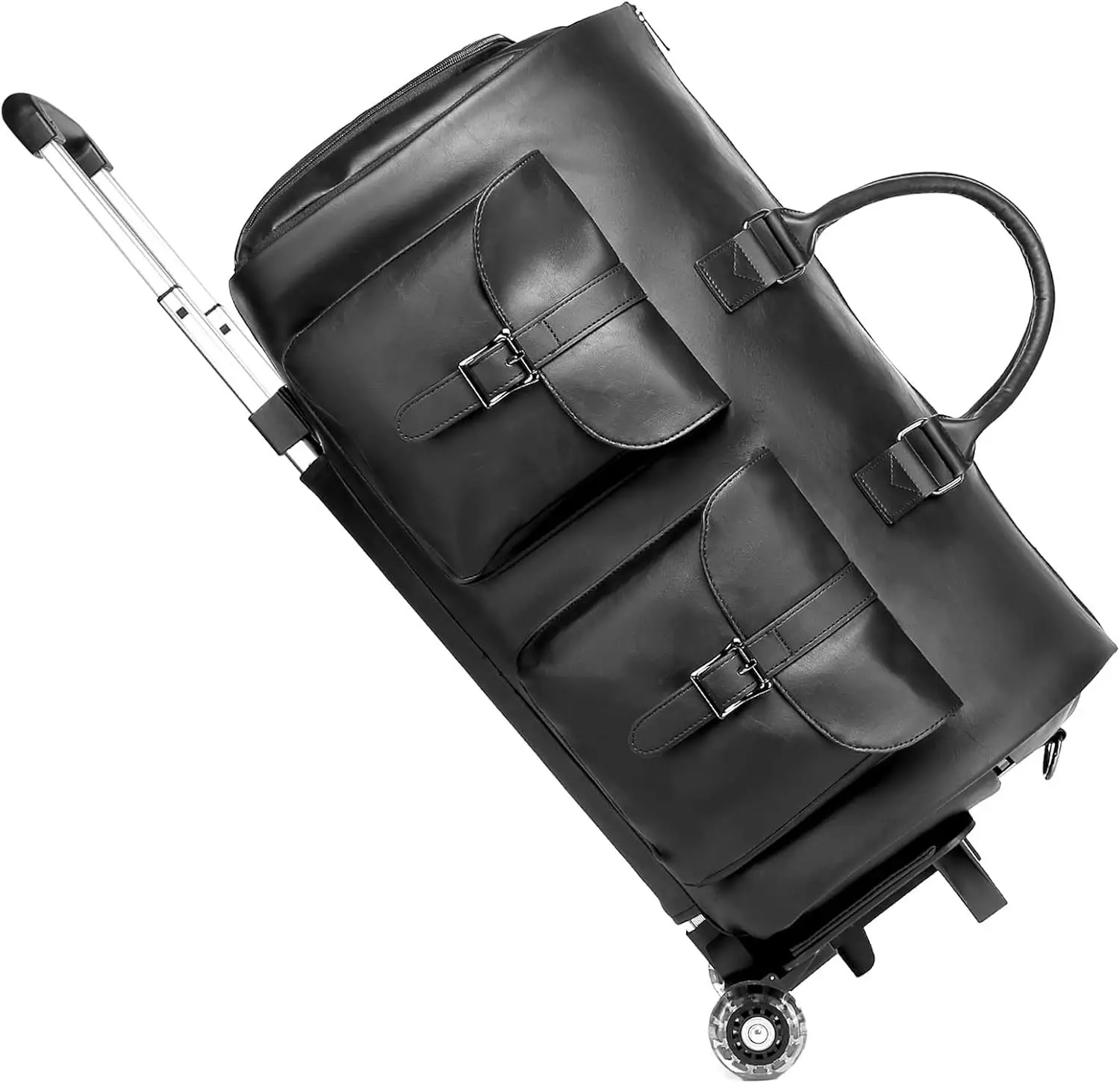 Suit Bag Mens Garment Bags,Garment Bag with Wheels Travel Garment Bag with Shoe Compartment Rolling Duffle Bag with Wheels