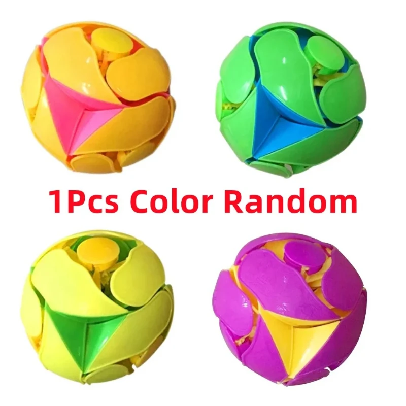 1Pcs Spaß Farbwechsel Ball Spielzeug Hand Werfen Sensorischen Dekompression Zubehör Für Kinder Erwachsene Geschenk Doppel Magische Farbe Ball spielzeug