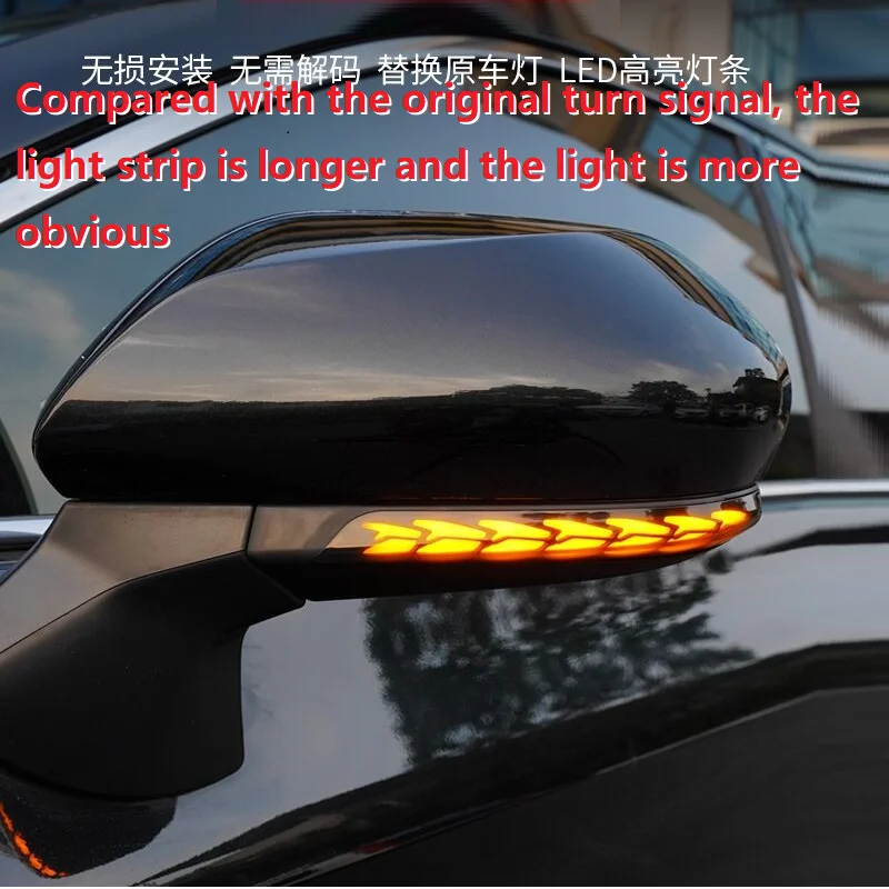 وامض إشارة المرآة الجانبية لكامري ، ضوء ديناميكي أزرق وأبيض ، ضوء النهار الجري ، XV70 ، ، CHR ، بريوس ، XW50 ، PHV