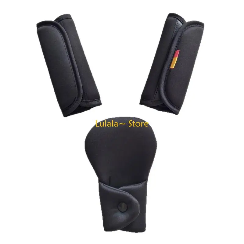 Y4QA Infant Car Protector Soft Shoulder Strap Pad Crotch Cushion for Strollers
