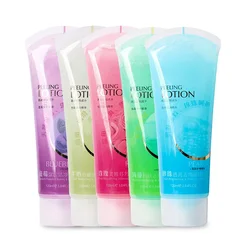 120ml*5pcs Facial Exfoliating Gel Face Scrub Body Exfoliator Peeling Deep Clean Whitening Moist Peeling Lotion