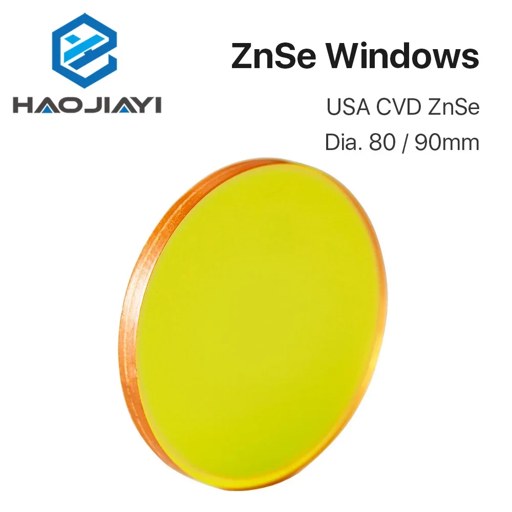 Protective Windows 80/90/100mm Diameter 3mm Thickness PVD/CVD ZnSe Material for Protective Laser Head