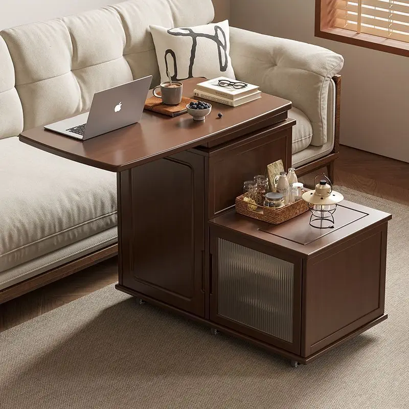 

Mobile rotating tea table Balcony Household tea bar machine Tea making integrated multi-functional