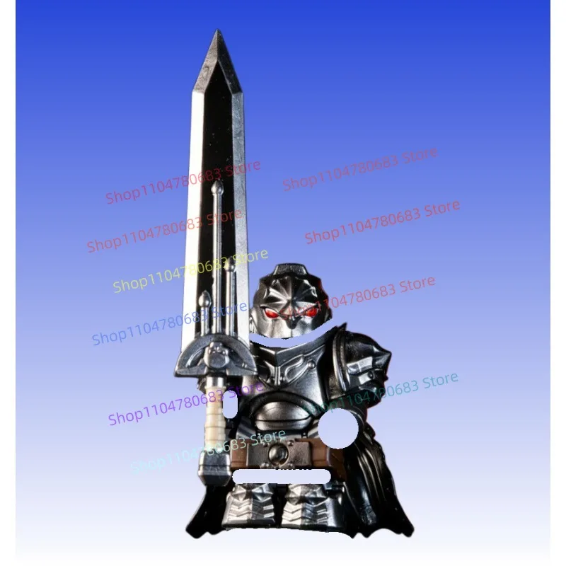 Blocs de construction MOC, figurine Berserker en armure lourde, modèle d'assemblage, ornement, personnage de dessin animé, jouet, cadeau de vacances, collection