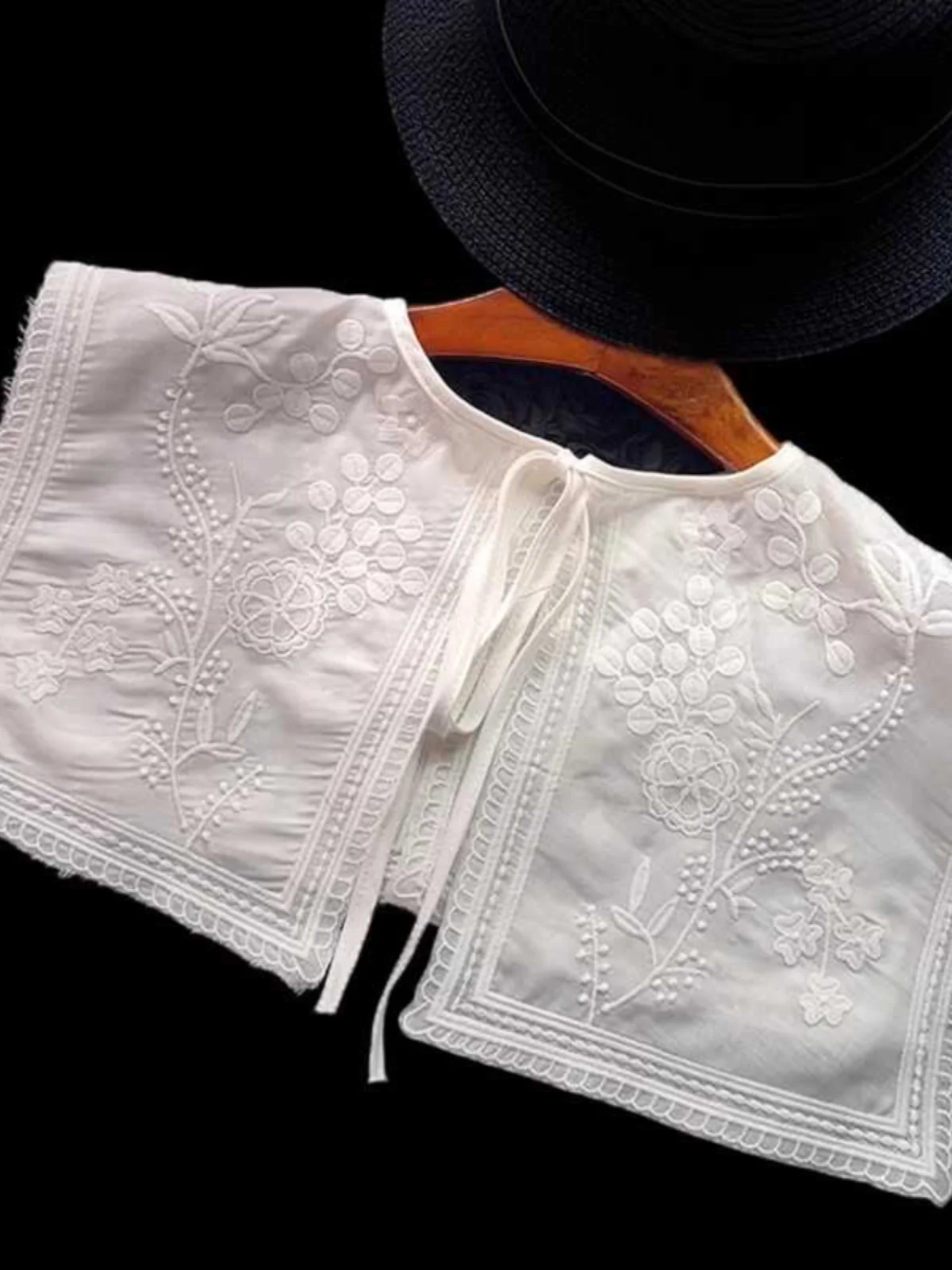 

Декоративный воротник с кружевной отделкой, накладной воротник-стойка для женщин, летняя верхняя одежда, накладной воротник-рубашка, корейский стиль, стандартная ширина