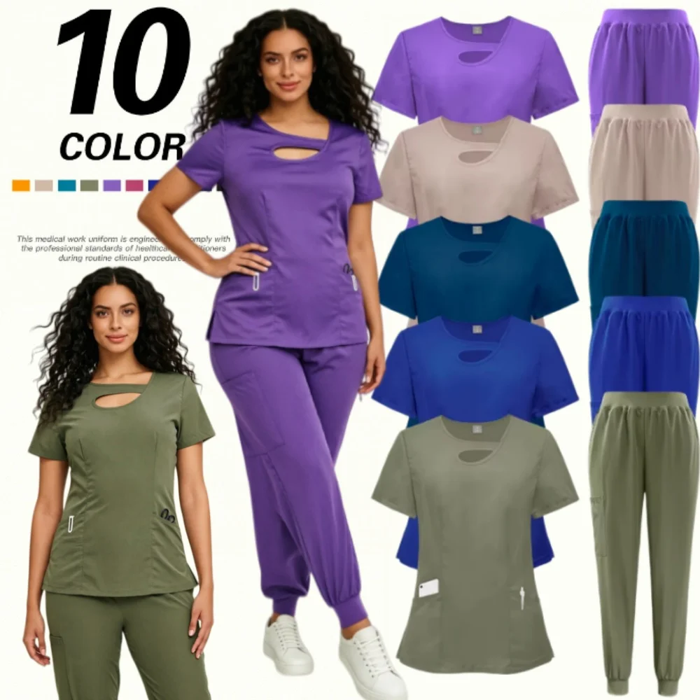 Hospital Nursing Clothes Men's and Women's Work Clothes Scrubbing Clothes Pharmacy Pharmacist Work Clothes Doctor's
