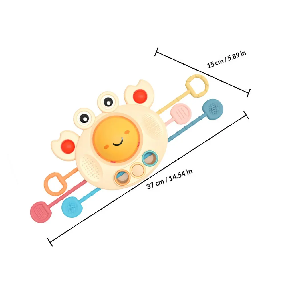 Premium Infant Pull String Sensory Teether for Cognitive Motor Skill Development Baby Travel Entertainment Educational Gift