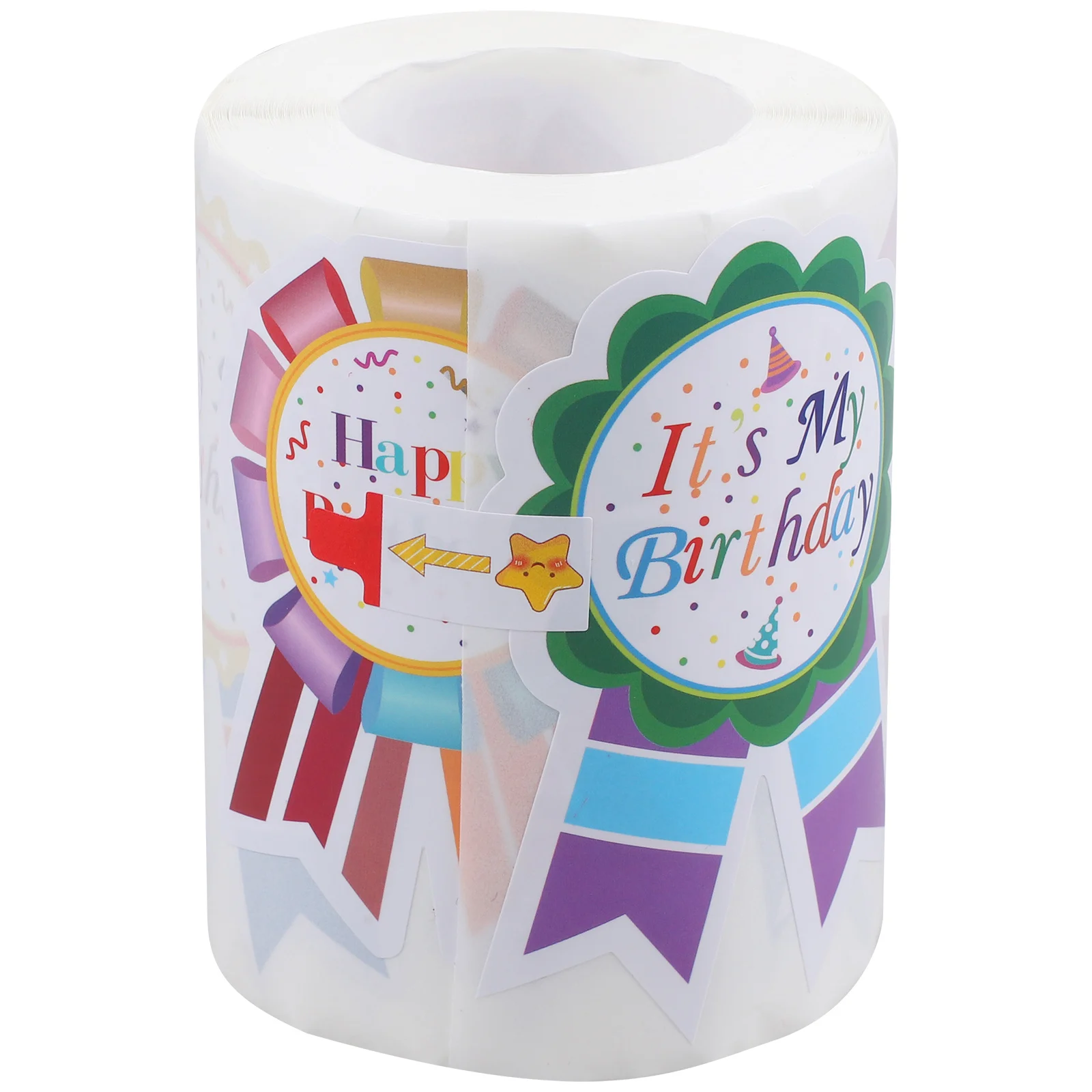 

1 Roll Birthday Stickers Multi Function Seal Gift Labels Party Favors Decorative Seal Stickers Decorative Label Sticker