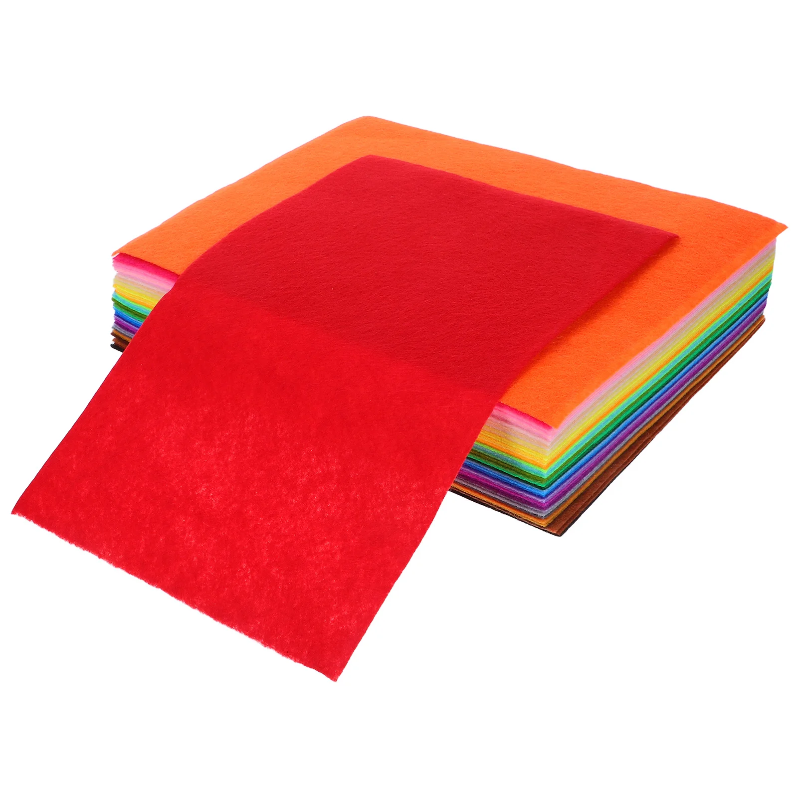 50 قطعة من صفائح النسيج الملونة غير المنسوجة المواد الحرفية DIY بها بنفسك الخياطة الحرف خليط ديكورات المنزل ورأى متعدد الألوان #3