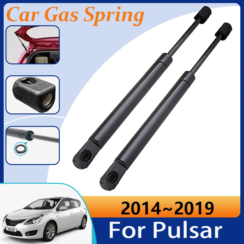 

Автомобильный гидравлический рычаг для Nissan Pulsar Tiida C13 2014-2019 2016 2017, пружинная стойка, поддержка задней двери, амортизатор, автомобильные аксессуары