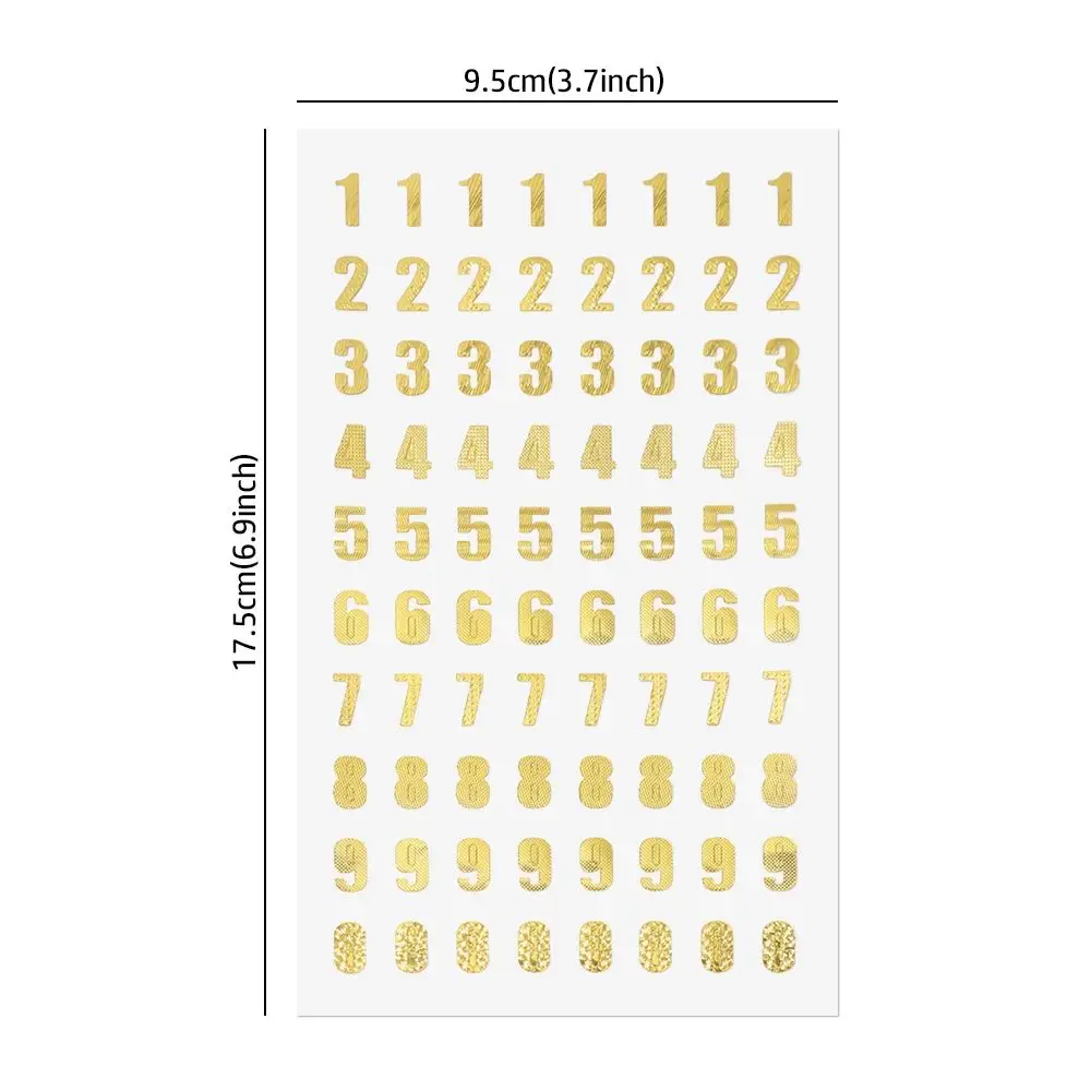 Handbook Journal Scrapbooking Alphabet Stationery Sticker Bronzing Letters Numbers Numbers Label Sticker School Supplies