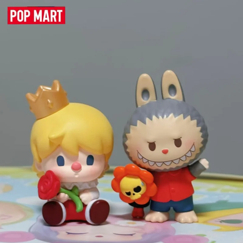 

Оригинальная слепая коробка POPMART, игрушка для прогулок с серой Me, подтверждающий стиль, открытая сумка и подтверждающая подарок на день рождения Labubu Skullpanda