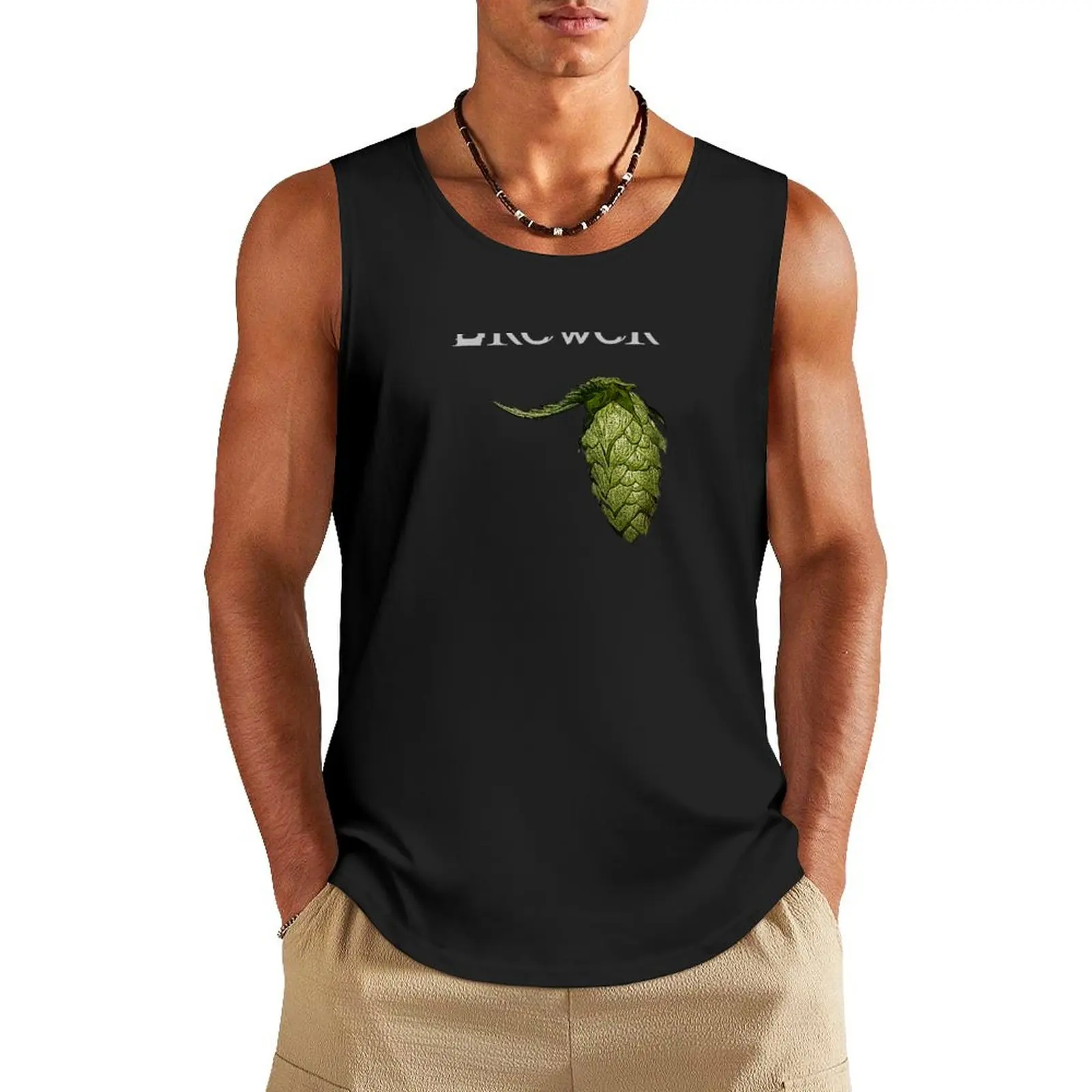 Brewer Tank Top vest for men Man sleeveless shirt Sports clothing Vests