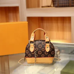 2024 New Chain Mini Shell Bag Light Luxury Fashion Versatile Retro Classic Style Women's Bag