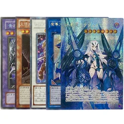 Yu Gi Oh Cards Blue-Eyes Ultimate Dragon Black Magician Girl Baronne de Fleur Anime Game DIY Print Collection Flash Cards Toys