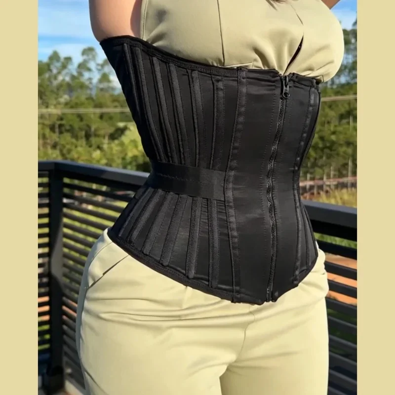 Hourglass Steel Bone Curvy tight extreme Corset Waist Trainer Faja Women Girdle Belt Tummy Control Strong High Compression