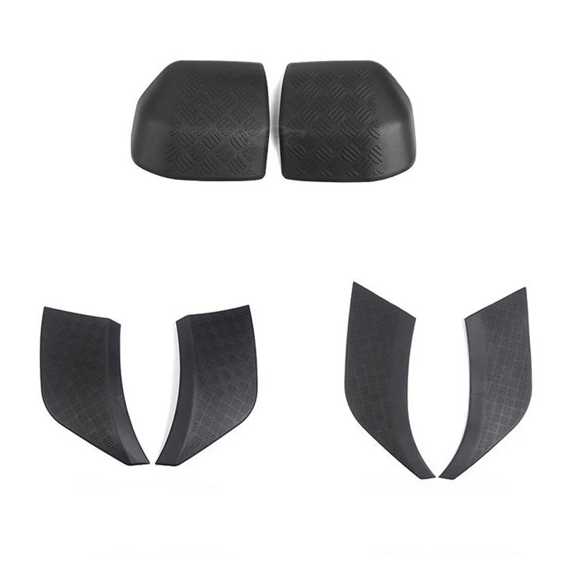 

6PCS For Land Rover Defender 110 2020 2021 Front Rear Bumper & Rearview Mirror Cover Trim Guard Anti Scratch Accessories