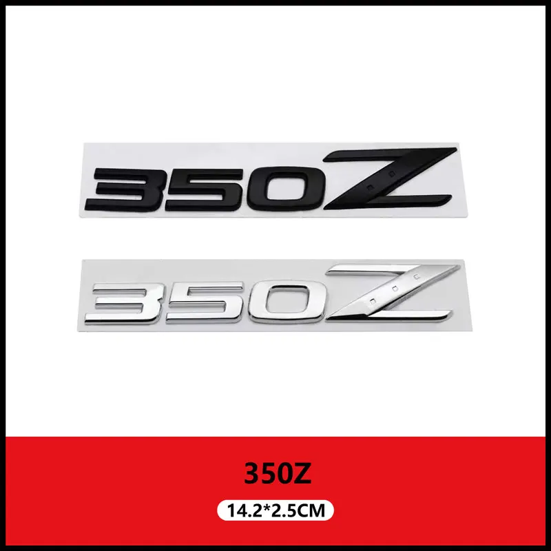 Modification 3D Car Logo Front Grille Emblem Rear Badge Sticke Car Trunk Decal For Nissan 350Z 370Z GTS GTR Nismo Z Z3 Z34 Teana