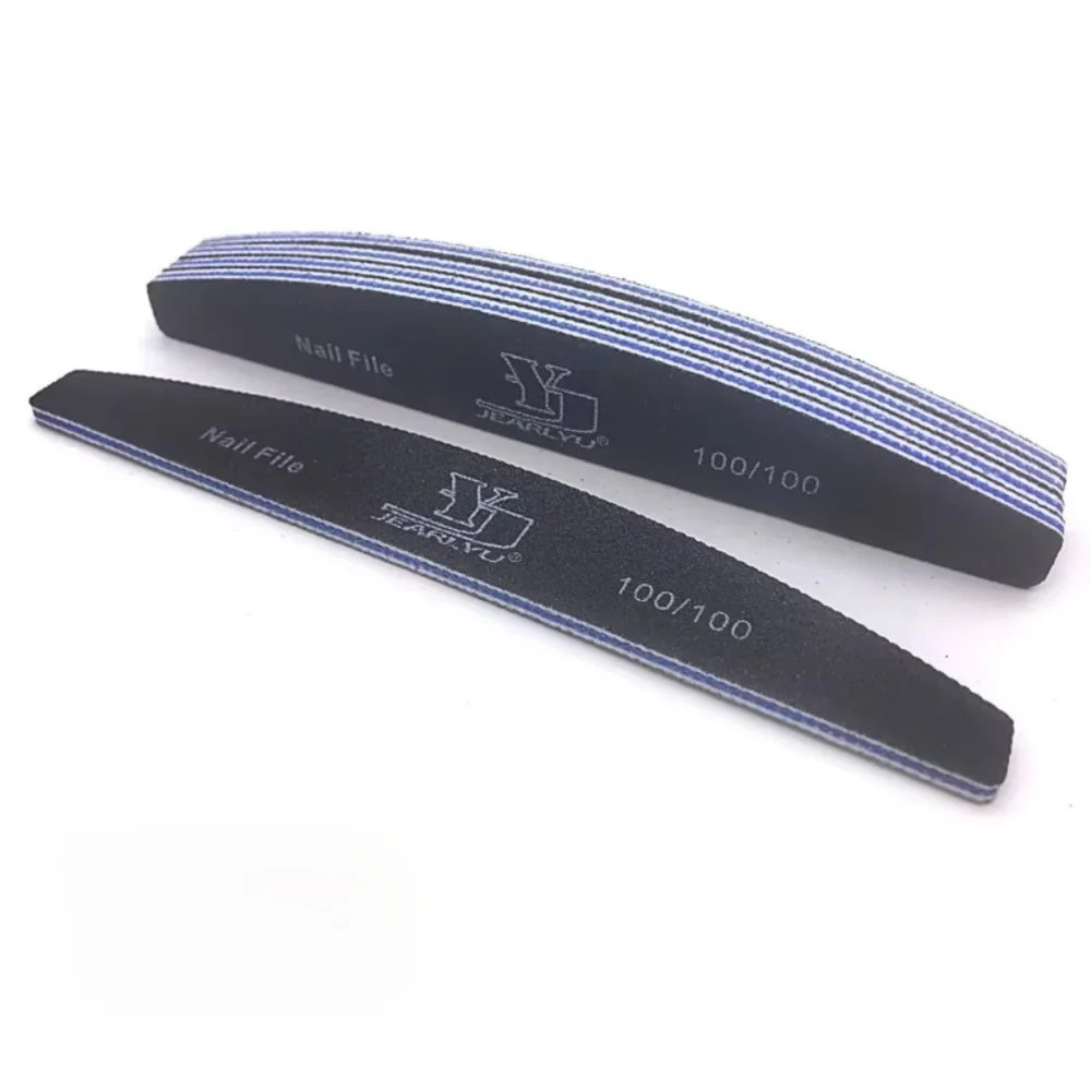 Durable Double Sided Nail File 80/100/150/180/240Grit Professional Sandpaper Nail File Nail Polish File Manicure