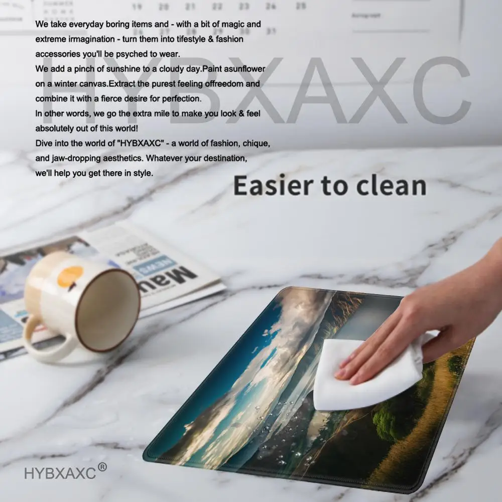 Nature Landscape New Computer Mouse Pad Lovely Gamer Natural Rubber Anti-slip Art Carpet Office Decoration MousePad