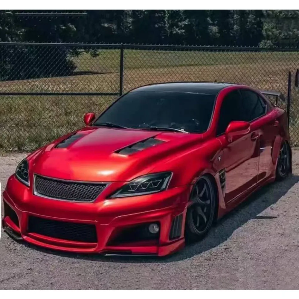 Compatible with 2006-2012 Lexus IS IS250/350/IS F Carbon Fiber High Spoiler Track Style Large Rear Wing Ducktail Rear Spoiler